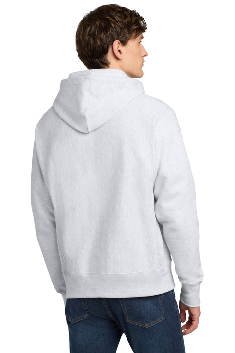 Champion Reverse Weave Hooded Sweatshirt with custom logo embroidery