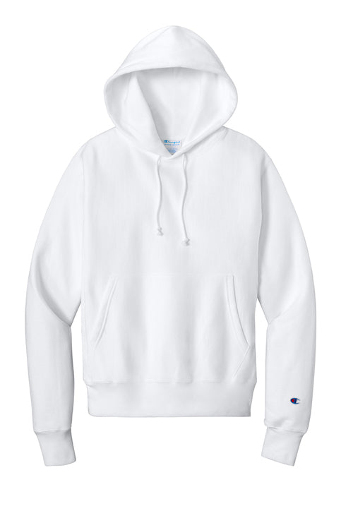 Champion Reverse Weave Hooded Sweatshirt with custom logo embroidery