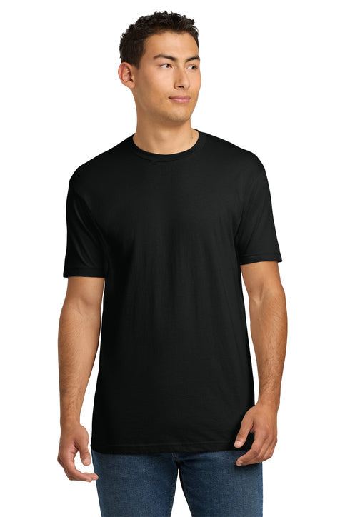 Next Level Apparel Adult Cotton Tee with custom logo embroidery