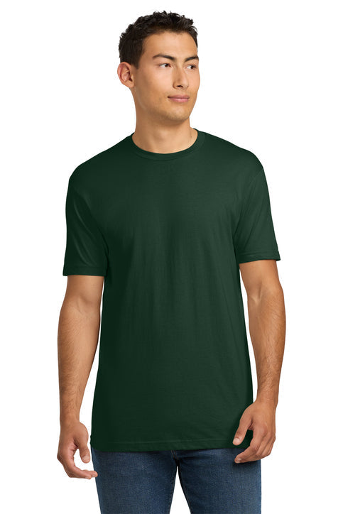 Next Level Apparel Adult Cotton Tee with custom logo embroidery