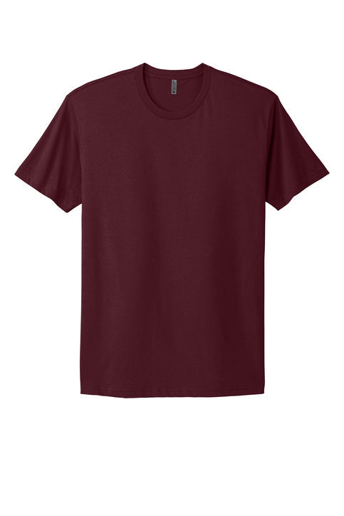 Next Level Apparel Adult Cotton Tee with custom logo embroidery