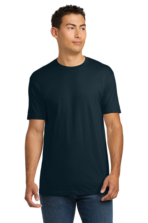 Next Level Apparel Adult Cotton Tee with custom logo embroidery