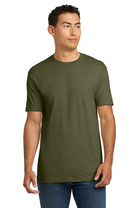 Next Level Apparel Adult Cotton Tee with custom logo embroidery