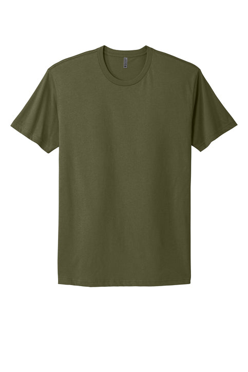 Next Level Apparel Adult Cotton Tee with custom logo embroidery