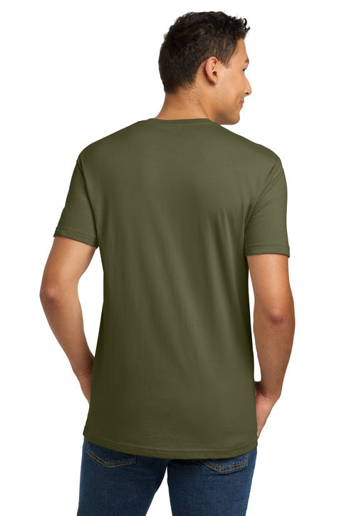 Next Level Apparel Adult Cotton Tee with custom logo embroidery