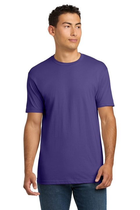 Next Level Apparel Adult Cotton Tee with custom logo embroidery