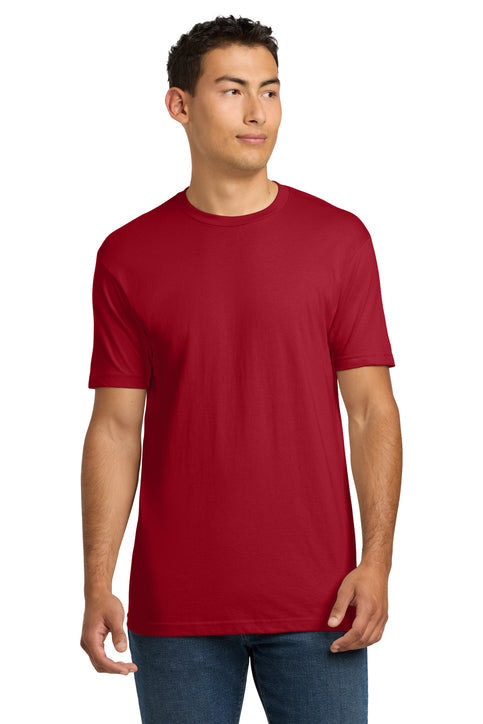 Next Level Apparel Adult Cotton Tee with custom logo embroidery