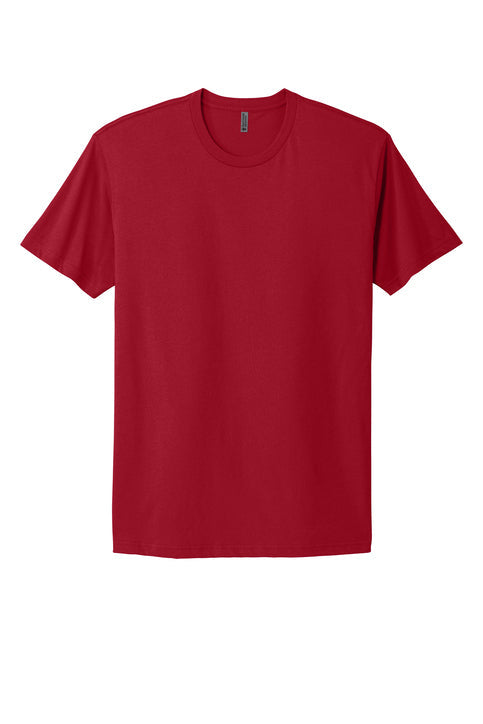 Next Level Apparel Adult Cotton Tee with custom logo embroidery