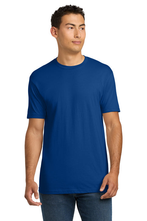 Next Level Apparel Adult Cotton Tee with custom logo embroidery