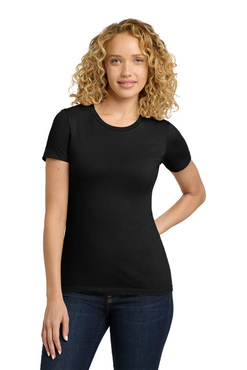 Next Level Apparel Women’s Cotton Tee with custom logo embroidery