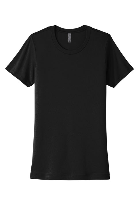 Next Level Apparel Women’s Cotton Tee with custom logo embroidery