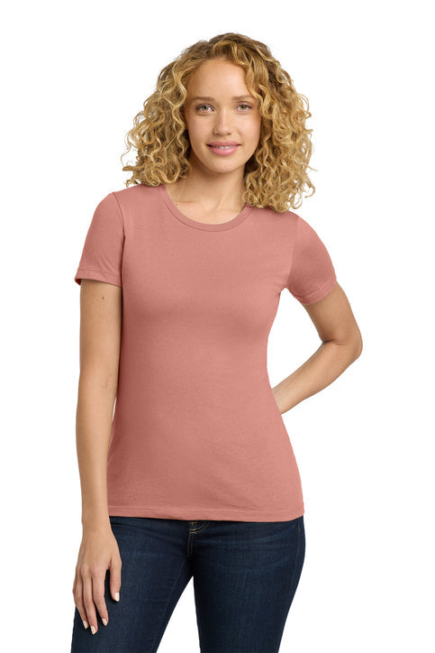 Next Level Apparel Women’s Cotton Tee with custom logo embroidery