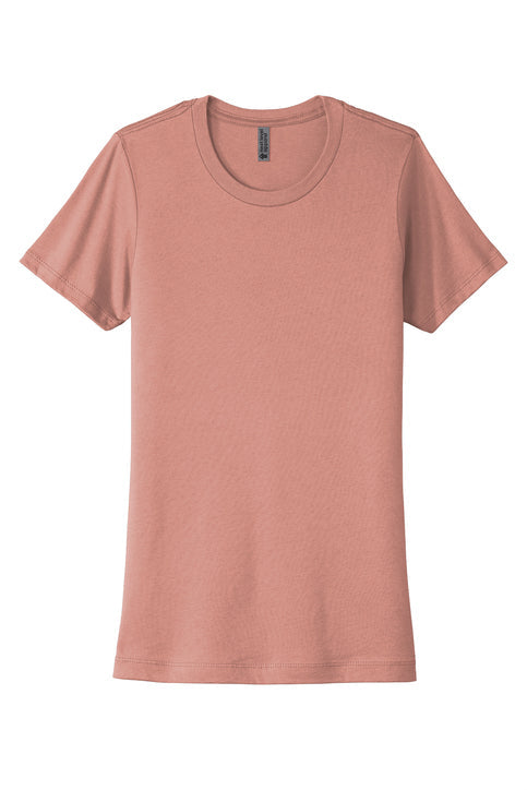 Next Level Apparel Women’s Cotton Tee with custom logo embroidery