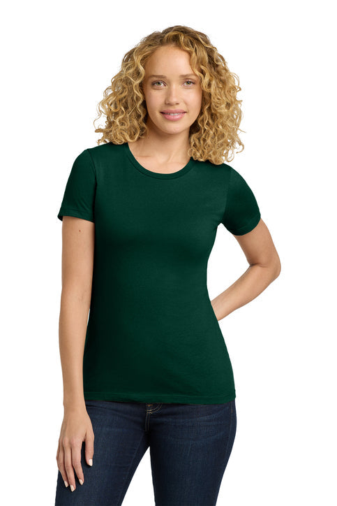 Next Level Apparel Women’s Cotton Tee with custom logo embroidery