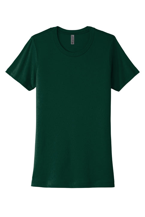 Next Level Apparel Women’s Cotton Tee with custom logo embroidery