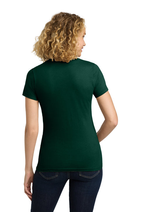 Next Level Apparel Women’s Cotton Tee with custom logo embroidery