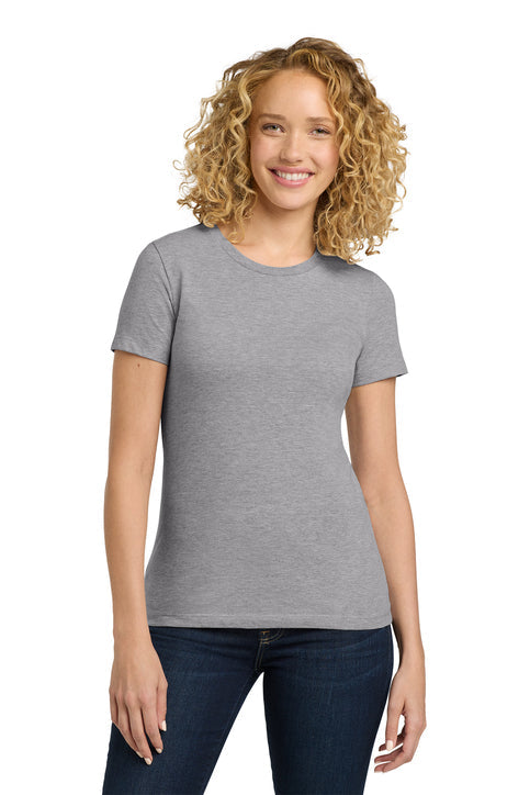 Next Level Apparel Women’s Cotton Tee with custom logo embroidery