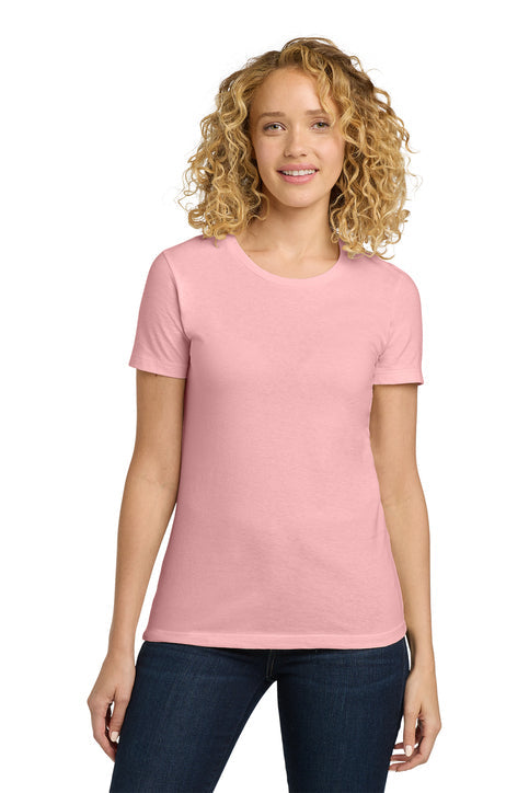 Next Level Apparel Women’s Cotton Tee with custom logo embroidery