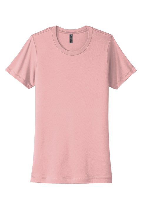 Next Level Apparel Women’s Cotton Tee with custom logo embroidery