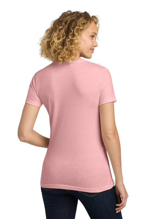 Next Level Apparel Women’s Cotton Tee with custom logo embroidery