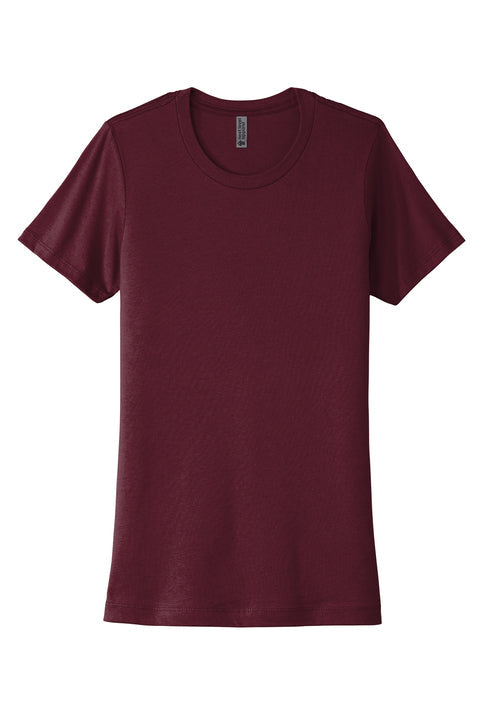 Next Level Apparel Women’s Cotton Tee with custom logo embroidery