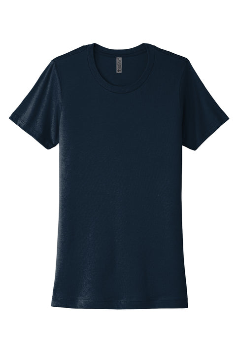 Next Level Apparel Women’s Cotton Tee with custom logo embroidery