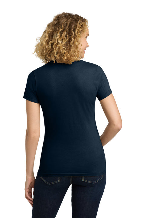 Next Level Apparel Women’s Cotton Tee with custom logo embroidery