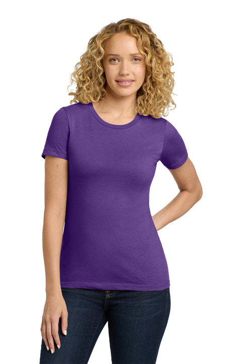 Next Level Apparel Women’s Cotton Tee with custom logo embroidery