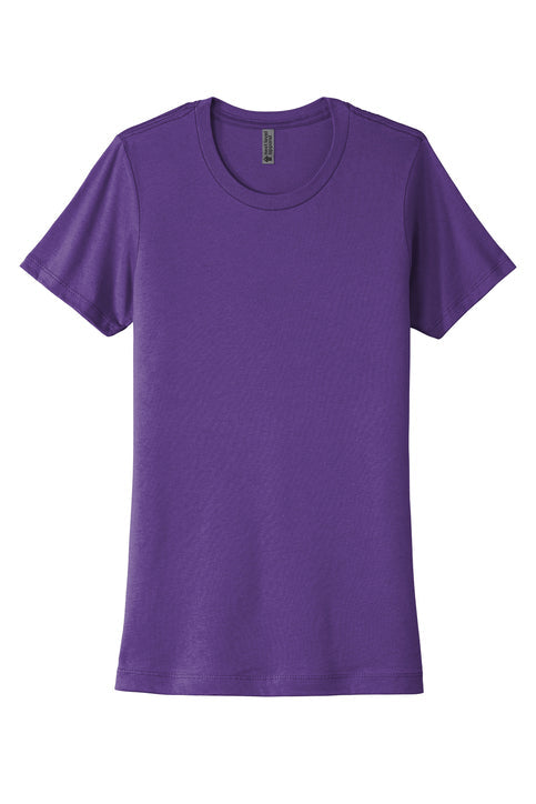 Next Level Apparel Women’s Cotton Tee with custom logo embroidery