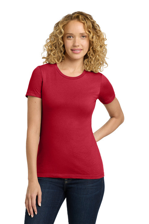 Next Level Apparel Women’s Cotton Tee with custom logo embroidery