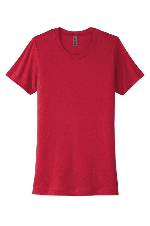 Next Level Apparel Women’s Cotton Tee with custom logo embroidery