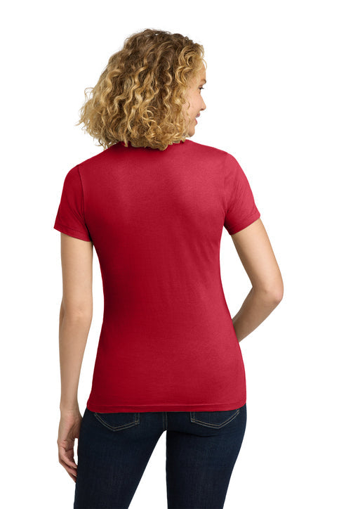 Next Level Apparel Women’s Cotton Tee with custom logo embroidery