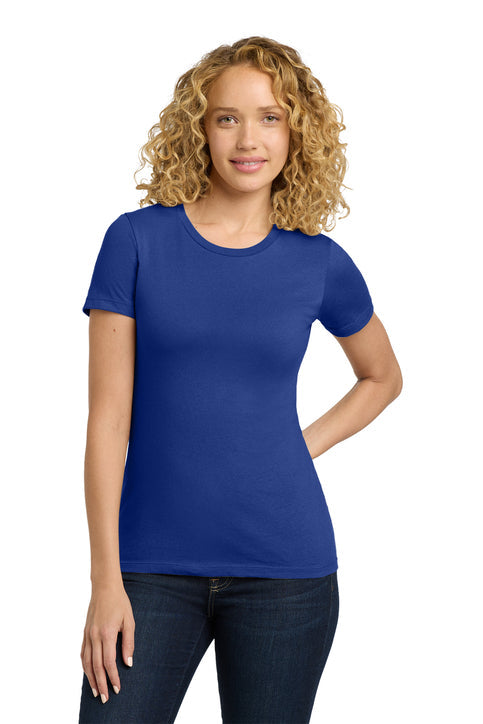 Next Level Apparel Women’s Cotton Tee with custom logo embroidery