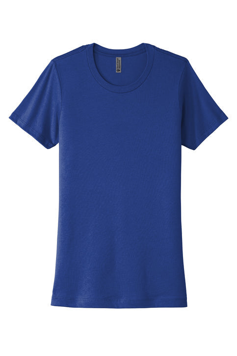 Next Level Apparel Women’s Cotton Tee with custom logo embroidery