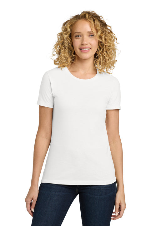 Next Level Apparel Women’s Cotton Tee with custom logo embroidery