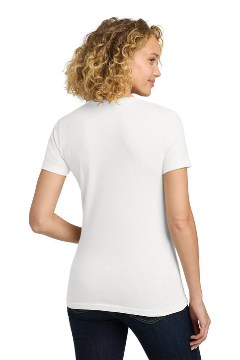 Next Level Apparel Women’s Cotton Tee with custom logo embroidery