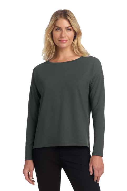 Mercer+Mettle Women's Stretch Drop Shoulder Pullover with custom logo embroidery