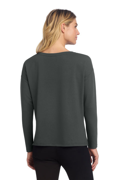 Mercer+Mettle Women's Stretch Drop Shoulder Pullover with custom logo embroidery
