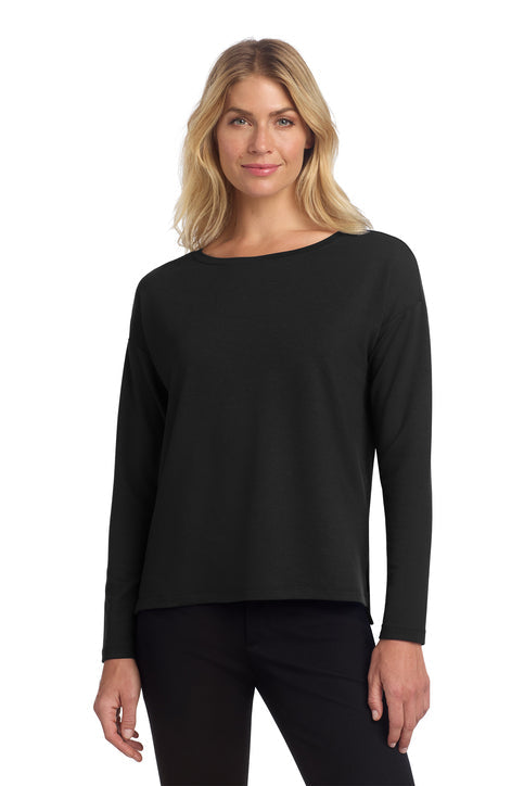 Mercer+Mettle Women's Stretch Drop Shoulder Pullover with custom logo embroidery