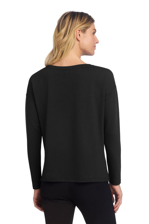 Mercer+Mettle Women's Stretch Drop Shoulder Pullover with custom logo embroidery
