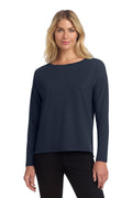 Mercer+Mettle Women's Stretch Drop Shoulder Pullover with custom logo embroidery
