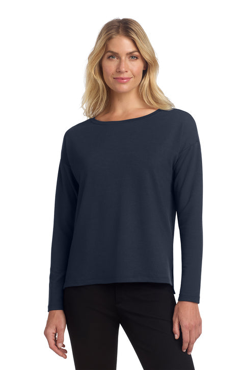 Mercer+Mettle Women's Stretch Drop Shoulder Pullover with custom logo embroidery