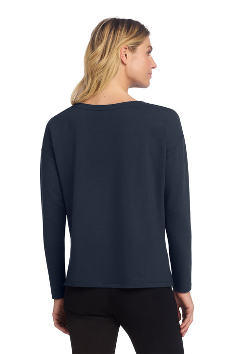 Mercer+Mettle Women's Stretch Drop Shoulder Pullover with custom logo embroidery