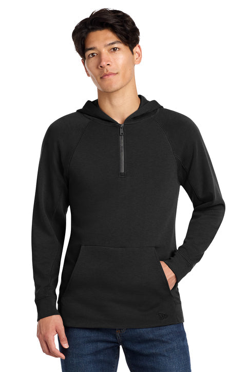 New Era STS 1/4-Zip Hoodie with custom logo embroidery