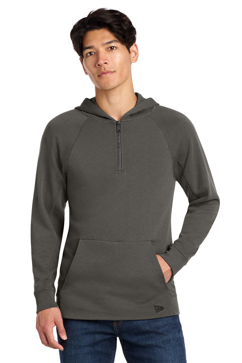 New Era STS 1/4-Zip Hoodie with custom logo embroidery