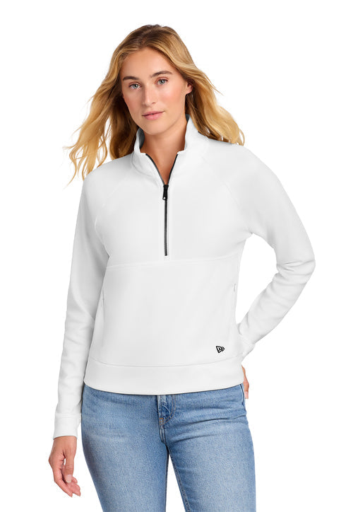 New Era Women's STS 1/2-Zip with custom logo embroidery