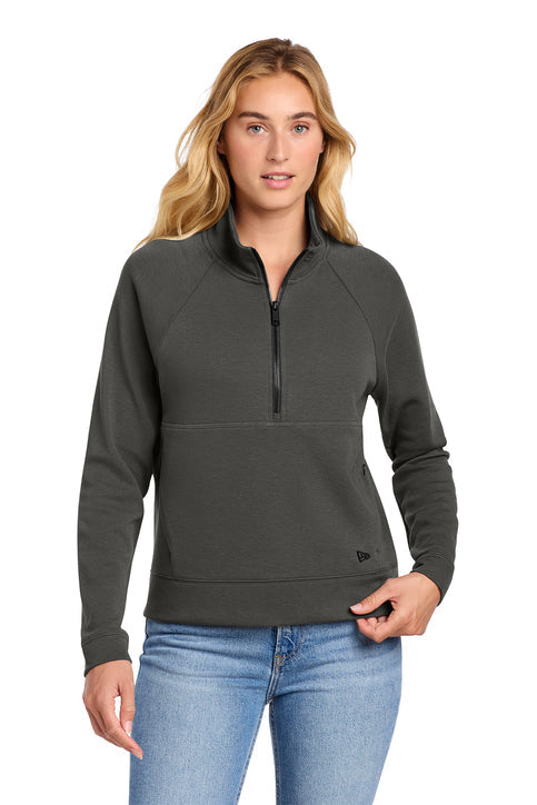New Era Women's STS 1/2-Zip with custom logo embroidery
