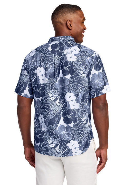 Tommy Bahama Coconut Point Playa Flora Short Sleeve Shirt with custom logo embroidery