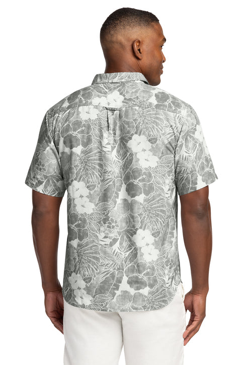 Tommy Bahama Coconut Point Playa Flora Short Sleeve Shirt with custom logo embroidery