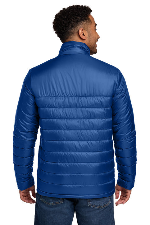 Eddie Bauer Quilted Jacket with custom logo embroidery